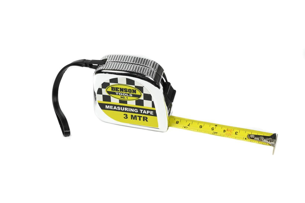 Measuring tape chrome 3 m x 16 mm