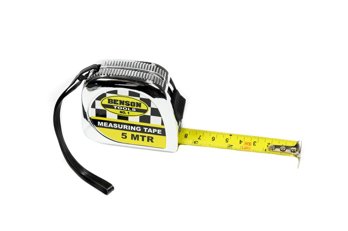 Measuring tape chrome 5 m x 19 mm