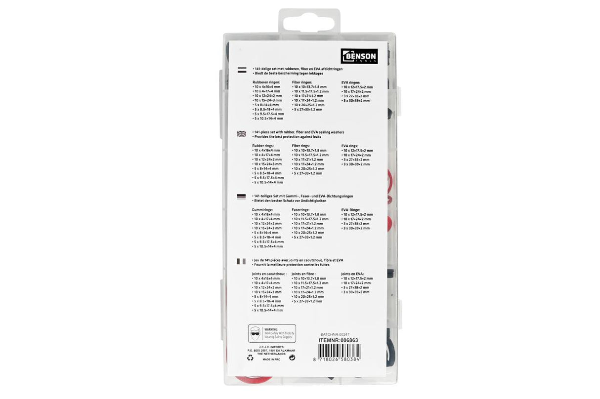 Sealing washer set 141 pcs
