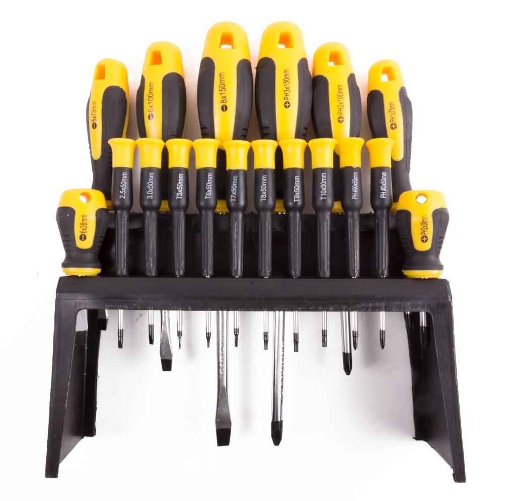 Jeu de tournevis 18 pcs + support
