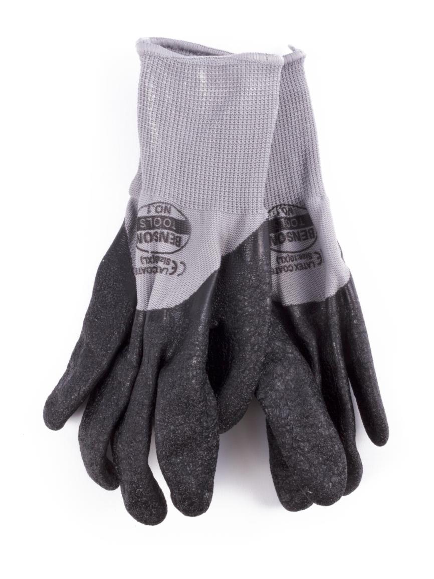 Rigger gloves PU flex grey rib size 9 (L)