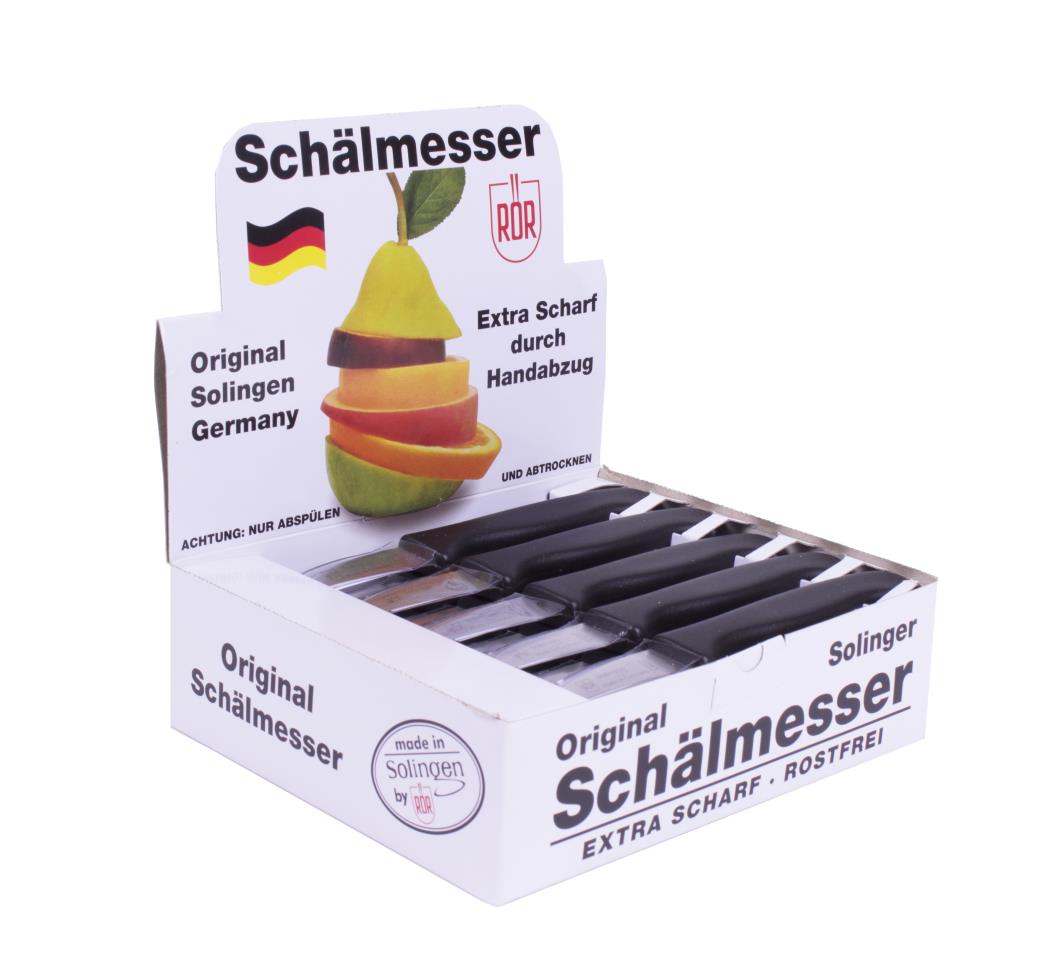 Solingen schilmesje krom kunststof display