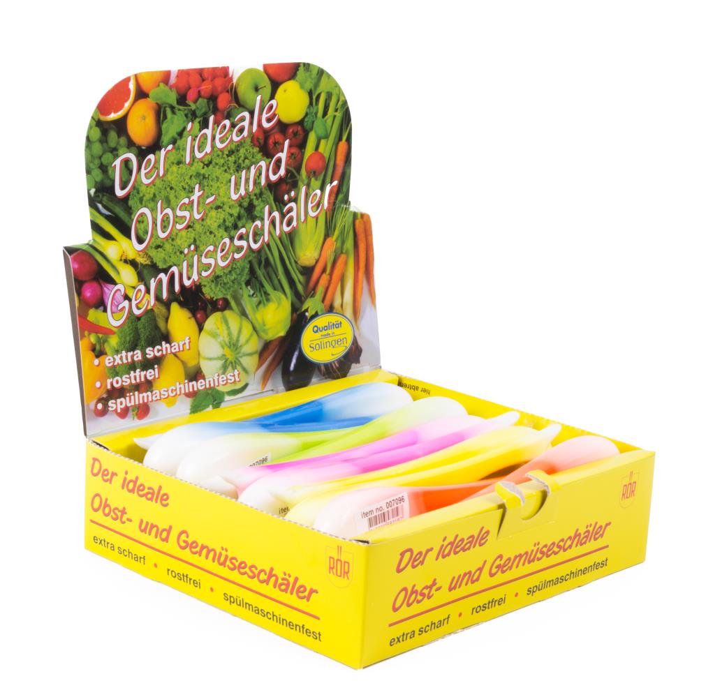 Solingen peeler plastic display