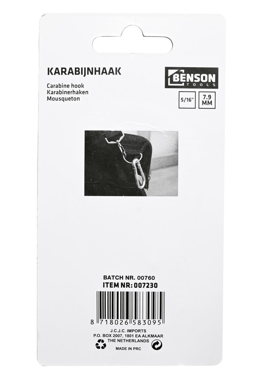 Carabiner hook 7.9 mm 5/16"