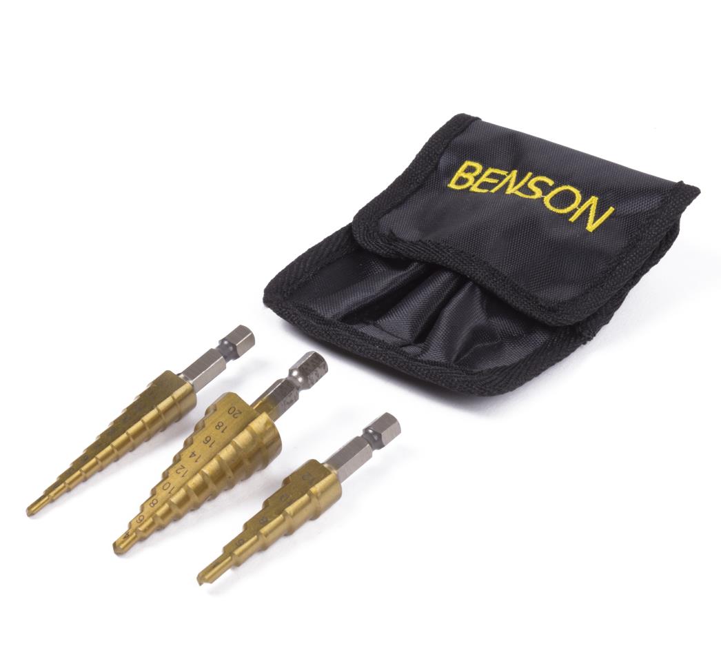 Drill set graduated 3 pcs HSS titan