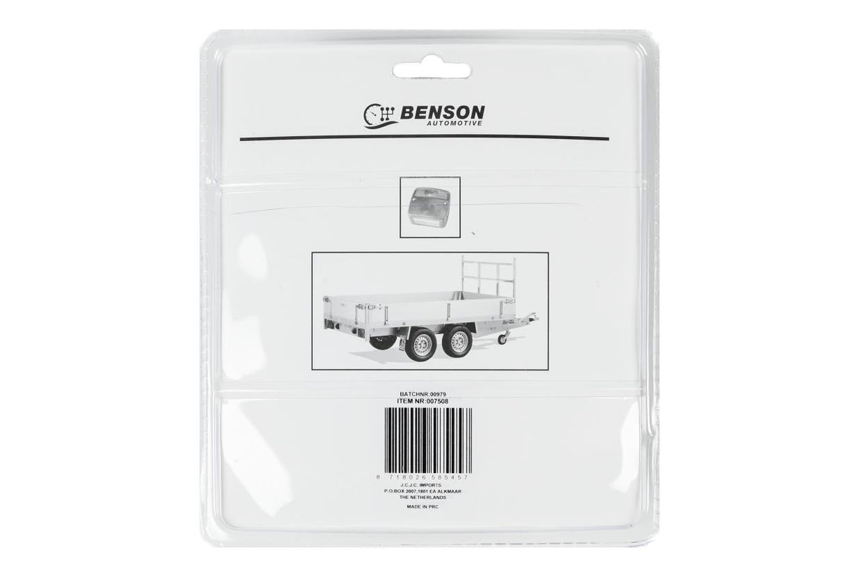 Trailer rear light square E9 bc
