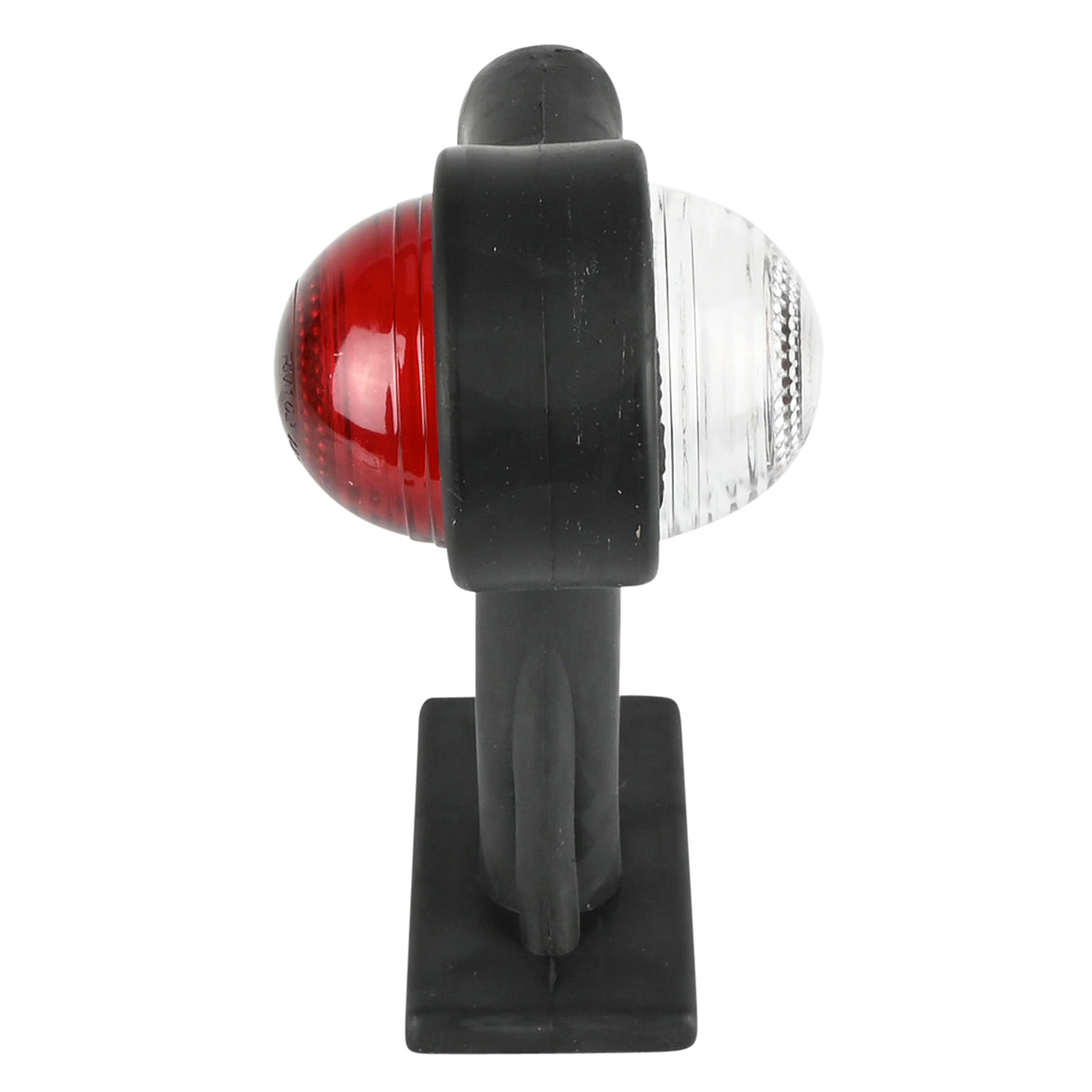 Feu latéral gomme rectangle 185 mm rouge/blanc e-mark