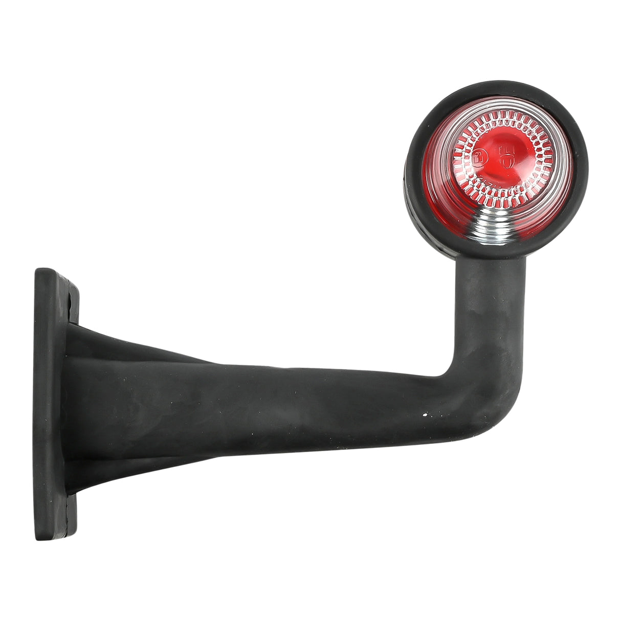 Feu latéral gomme rectangle 185 mm rouge/blanc e-mark