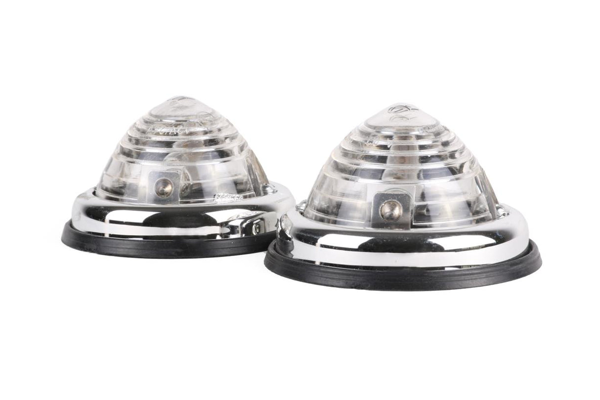 Side light chrome white 70 mm 2 pcs E9