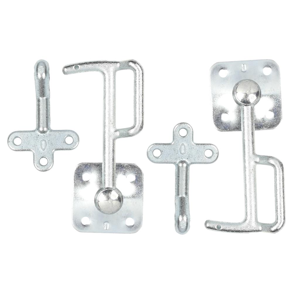 Crochets de sécurité + œillets droite/gauche 4 pcs