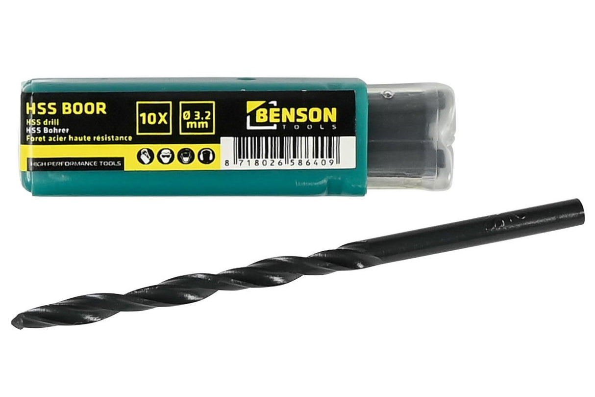 HSS boor 3.2 mm 10 dlg