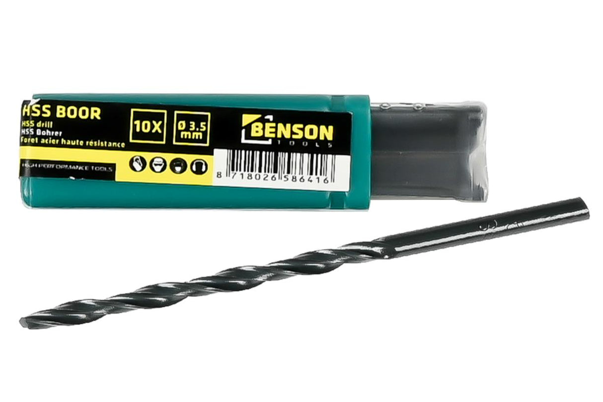 HSS drill 3.5 mm 10 pcs