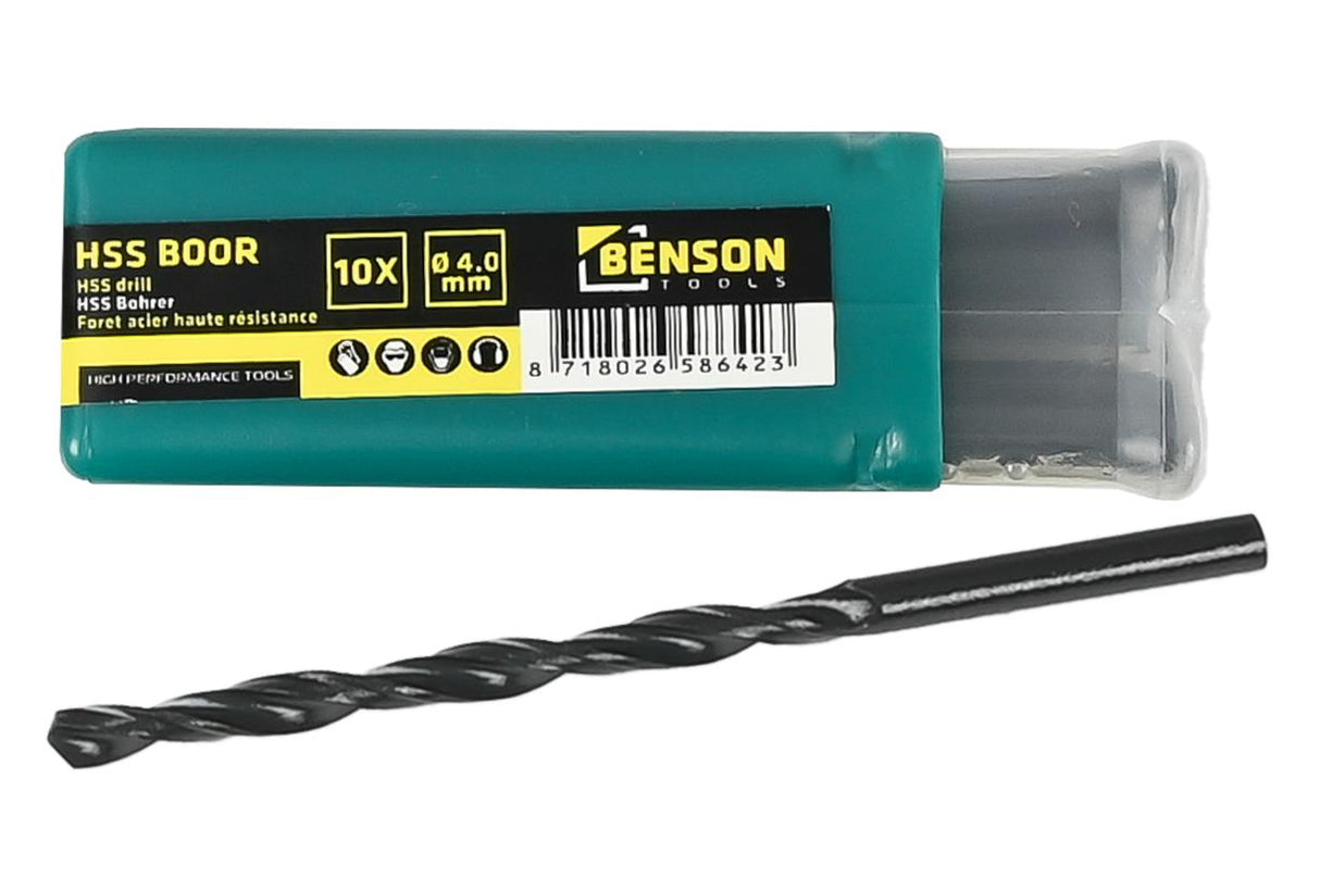 HSS drill 4.0 mm 10 pcs