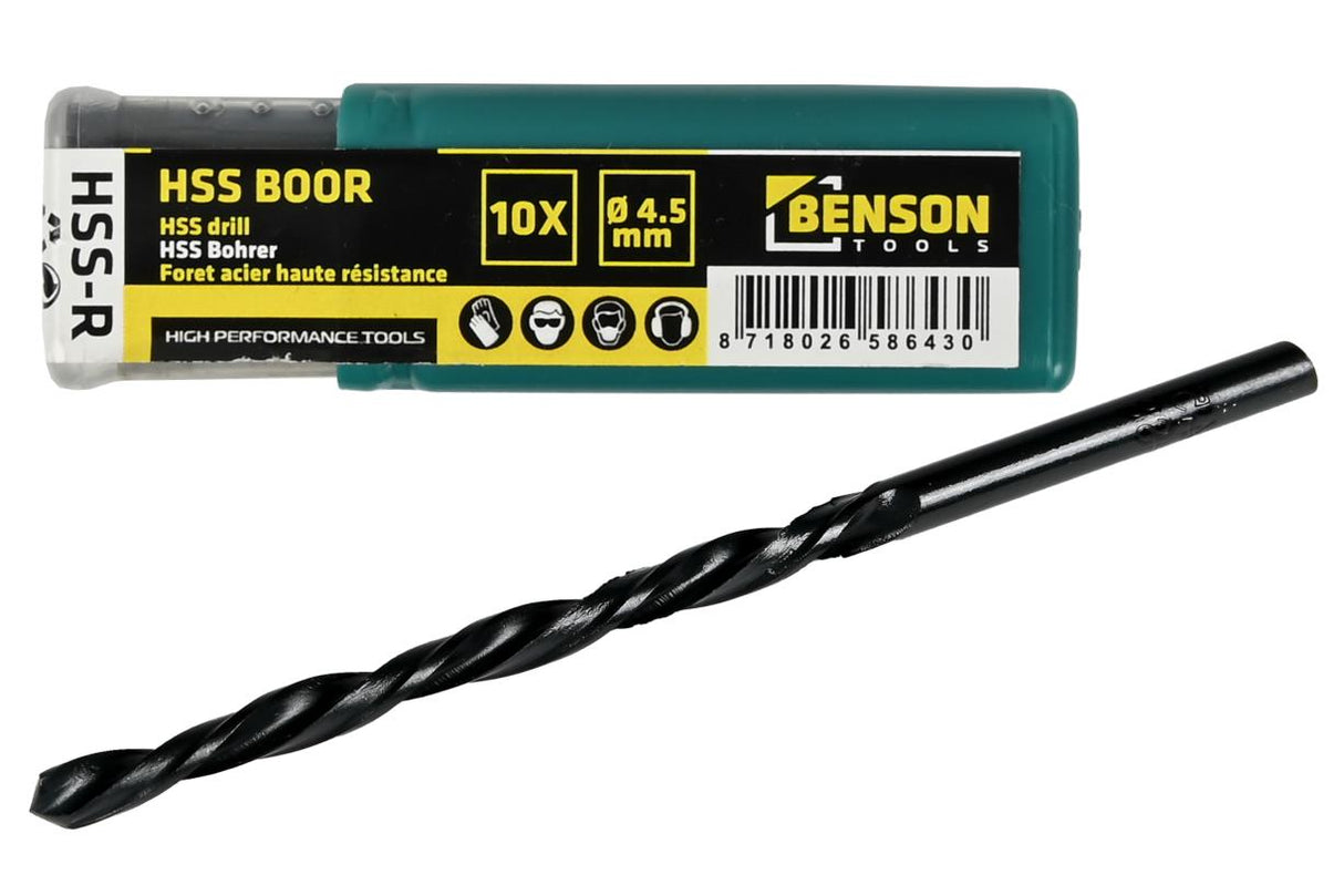 HSS drill 4.5 mm 10 pcs