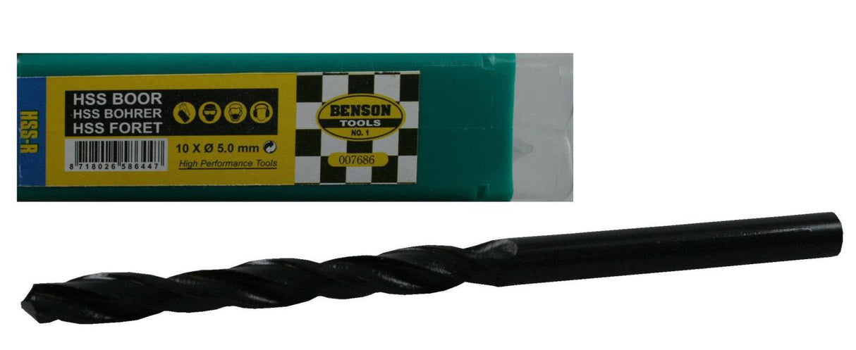 HSS drill 5.0 mm 10 pcs