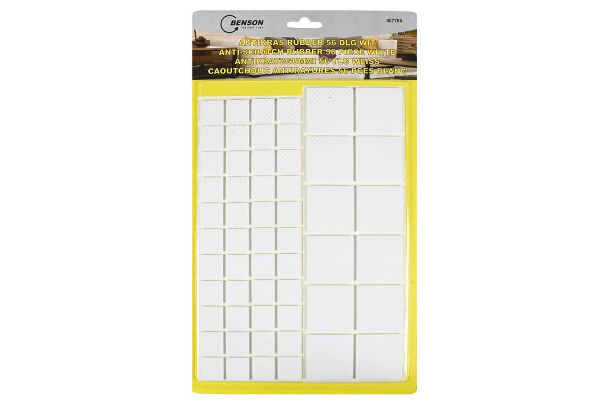 Caoutchouc antirayures 56 pcs blanc