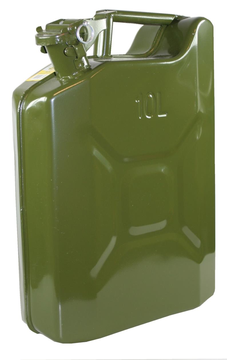 Jerrycan 10 ltr metaal