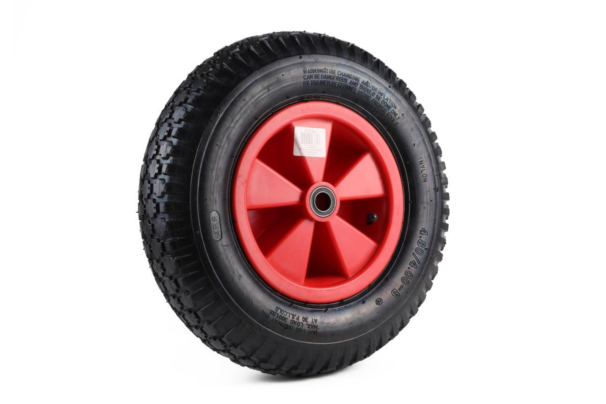 Roue + pneu grande taille roulements à billes 20 mm