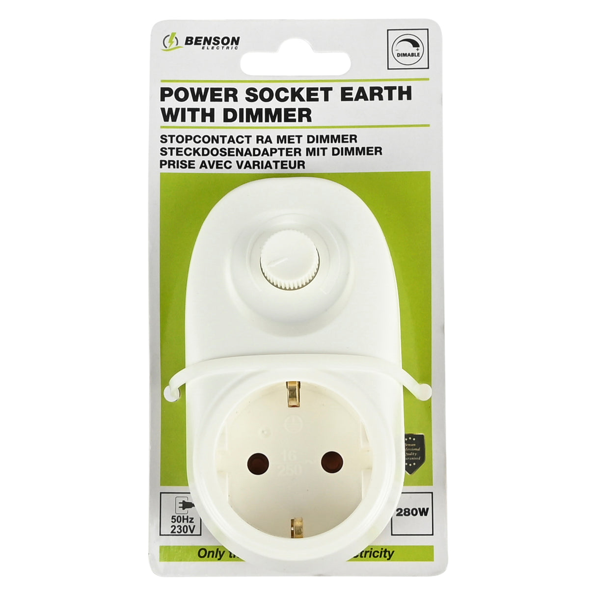 Steckdosenadapter mit Dimmer