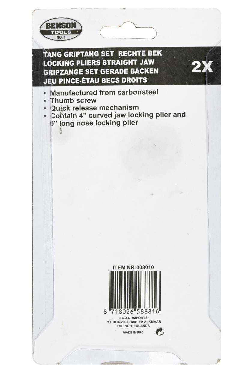Gripzangen-Set 2-tlg mini gerade Backen