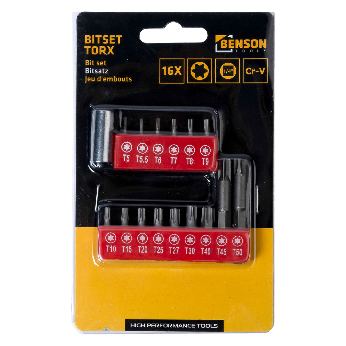 Bitsatz Torx 16-tlg Cr-V
