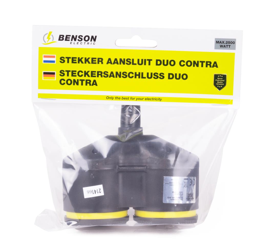 Stekker aansluit duo contra