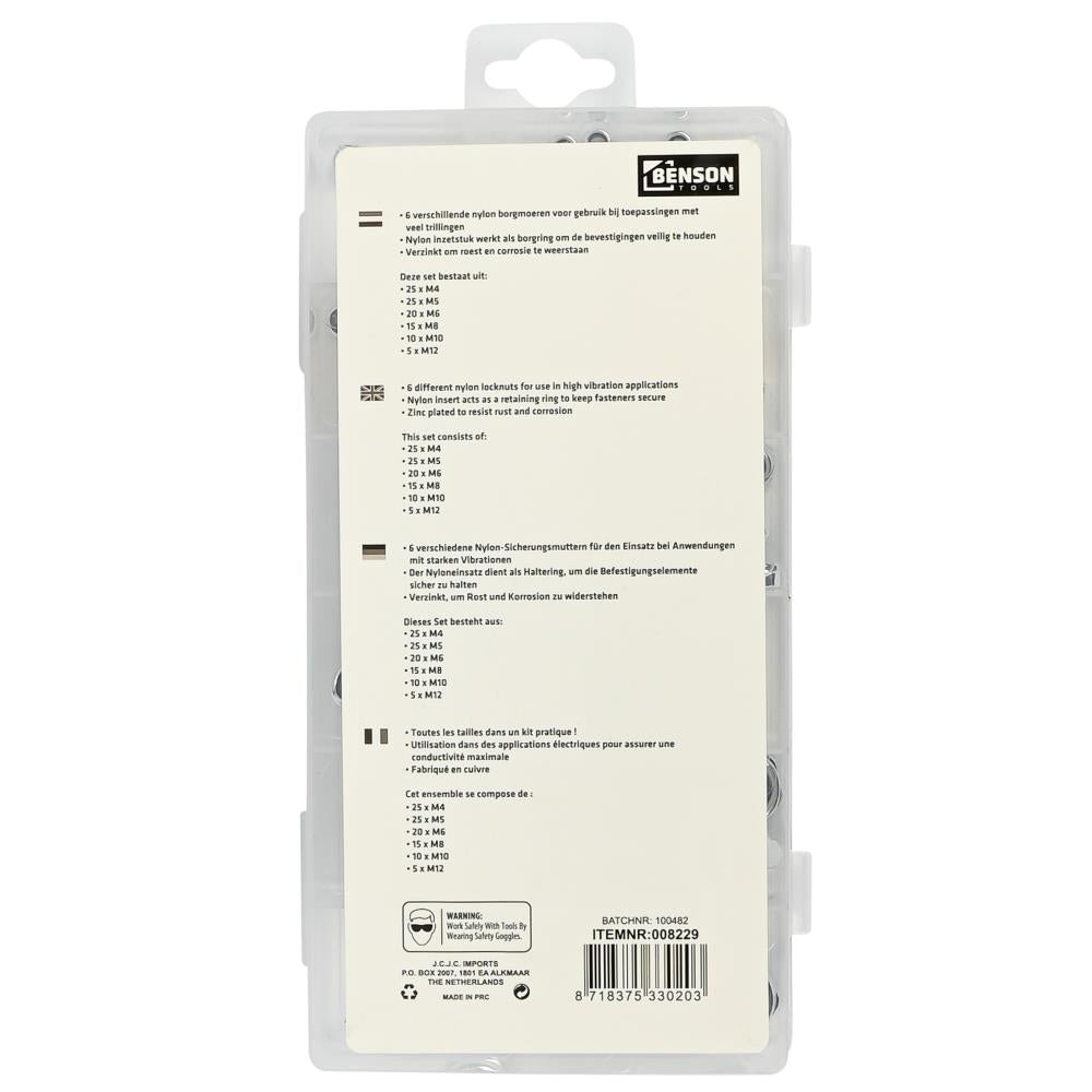 Nuts set self-locking 100 pcs