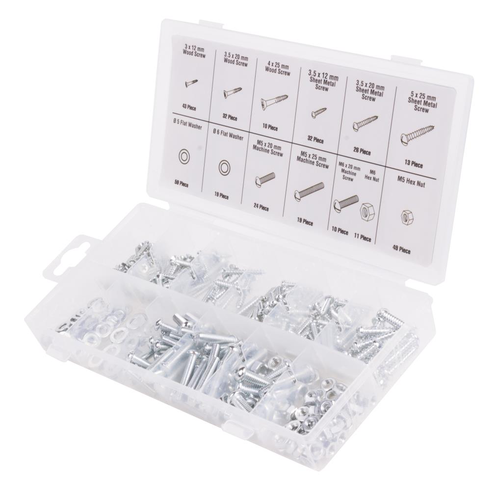 Assortiment boulons et écrous 347 pcs