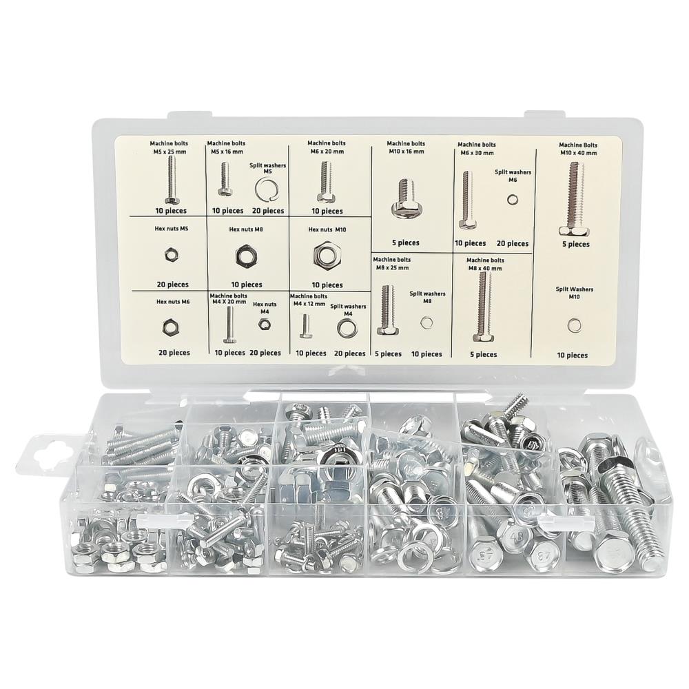 Bolt- and nut selection 240 pcs