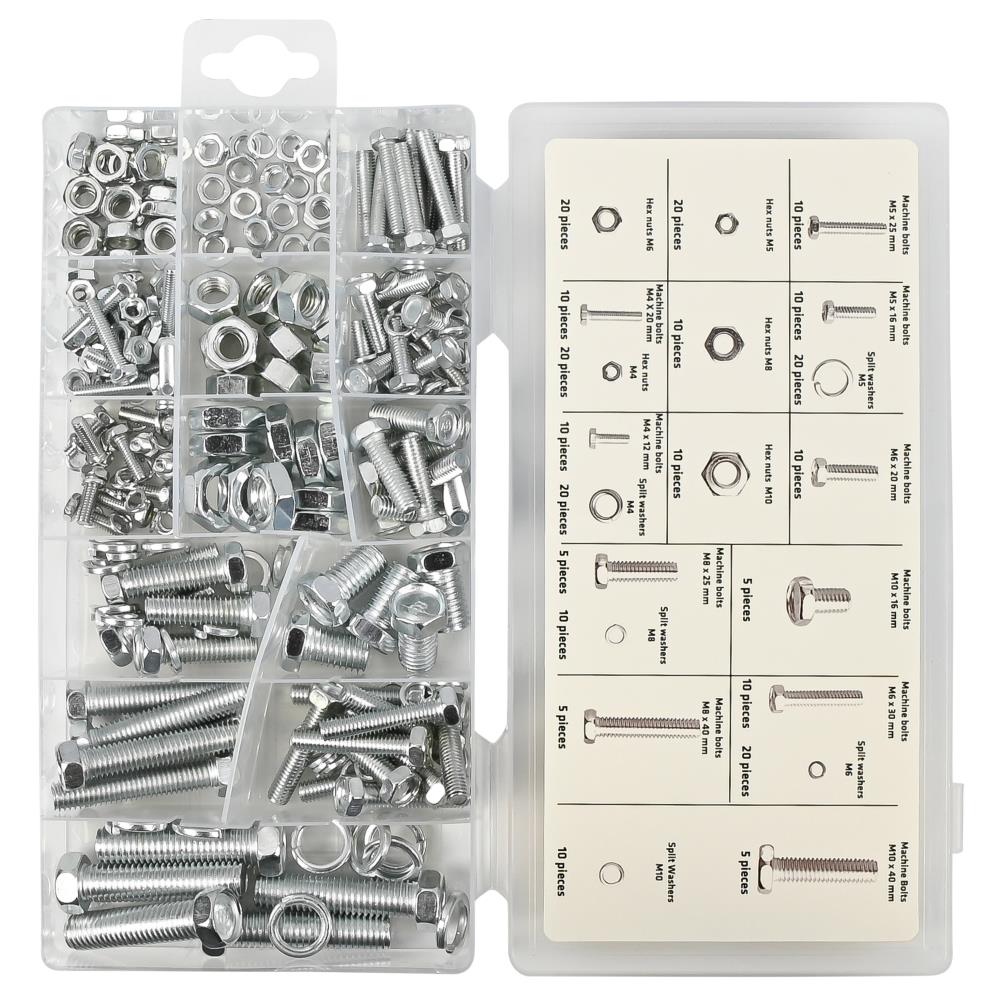 Bolt- and nut selection 240 pcs
