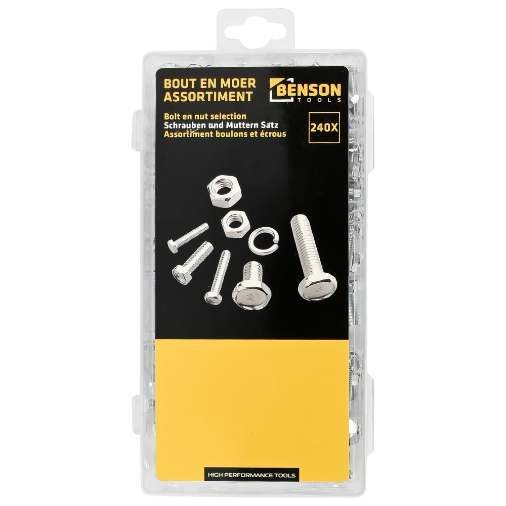 Bolt- and nut selection 240 pcs