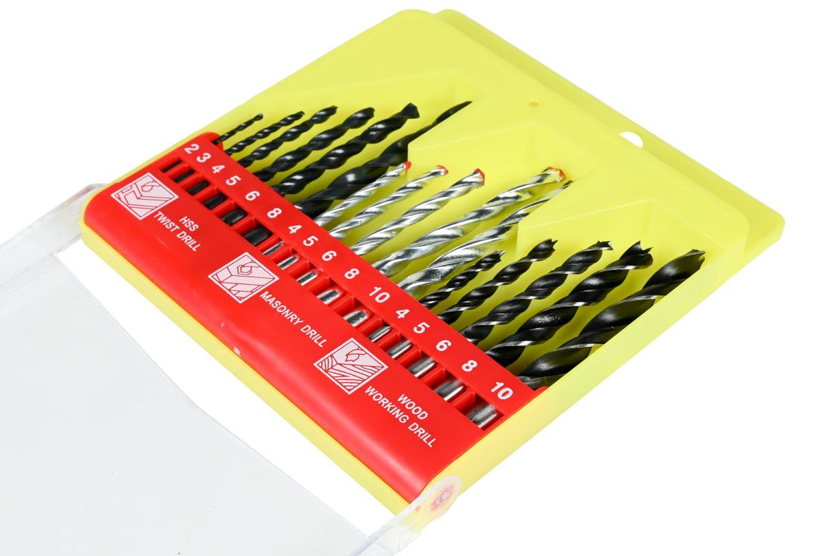 Drill set 16 pcs combination case