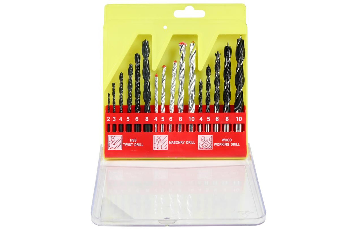 Drill set 16 pcs combination case