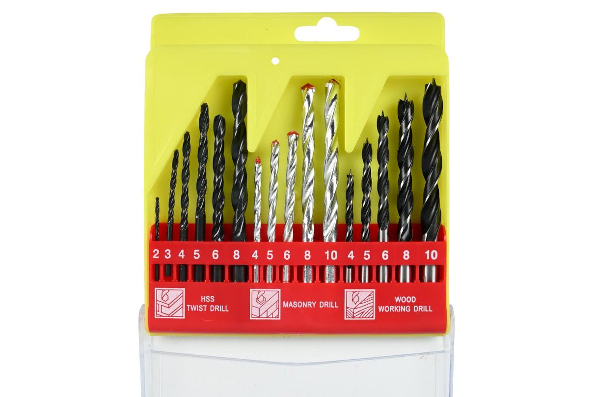 Drill set 16 pcs combination case