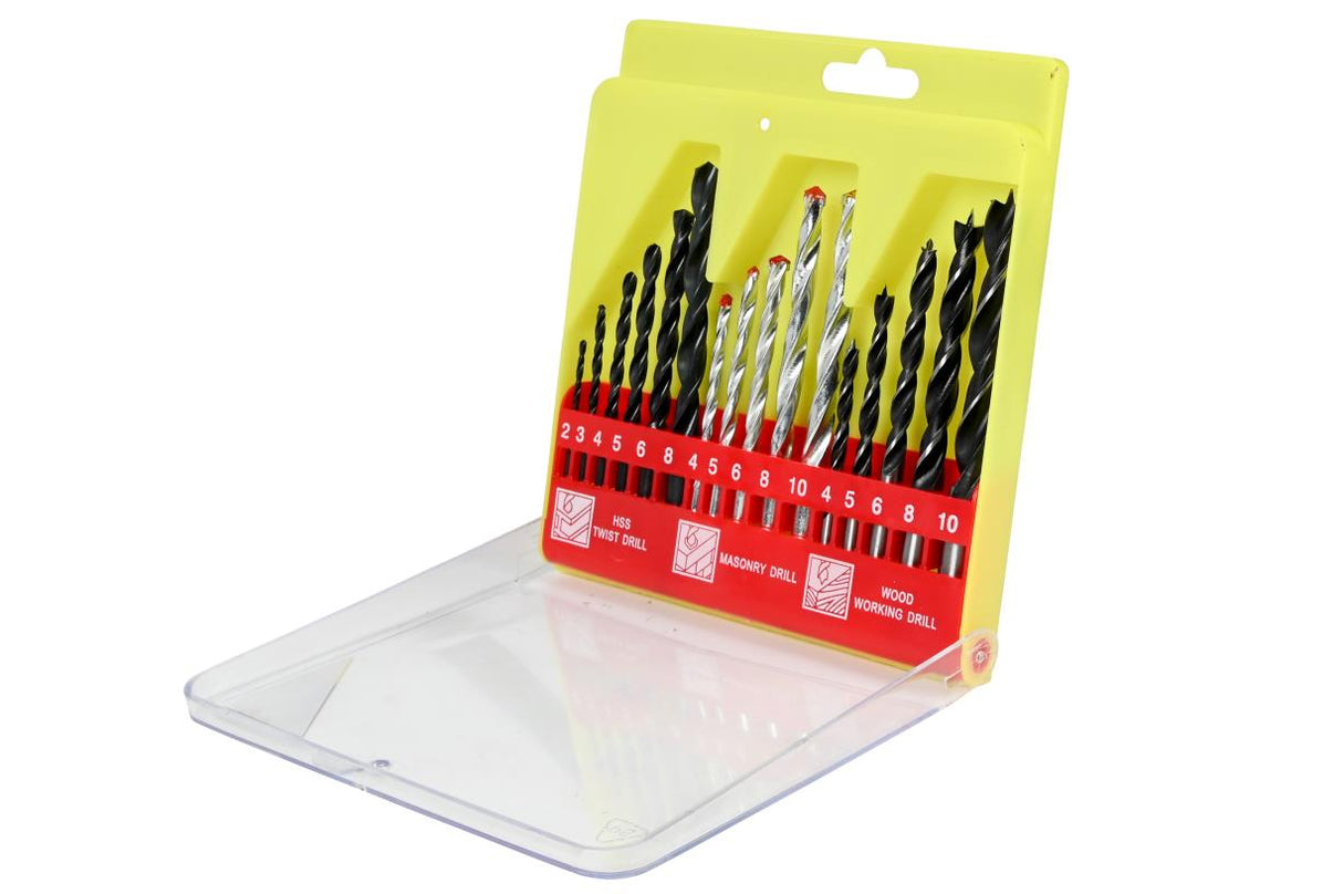 Drill set 16 pcs combination case