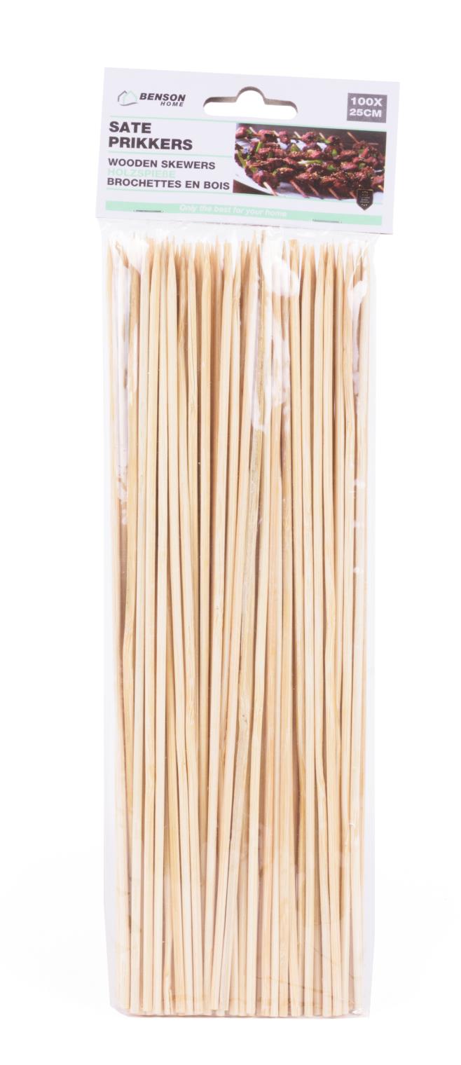 Sate prikkers 100 dlg 25 cm