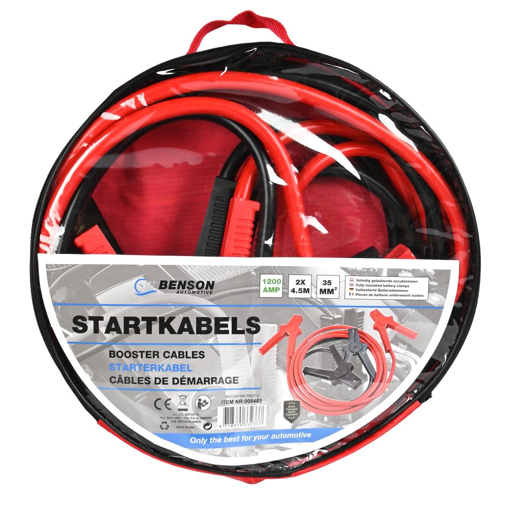 Startkabel 1200A 35 qmm 4.5 mtr kabel