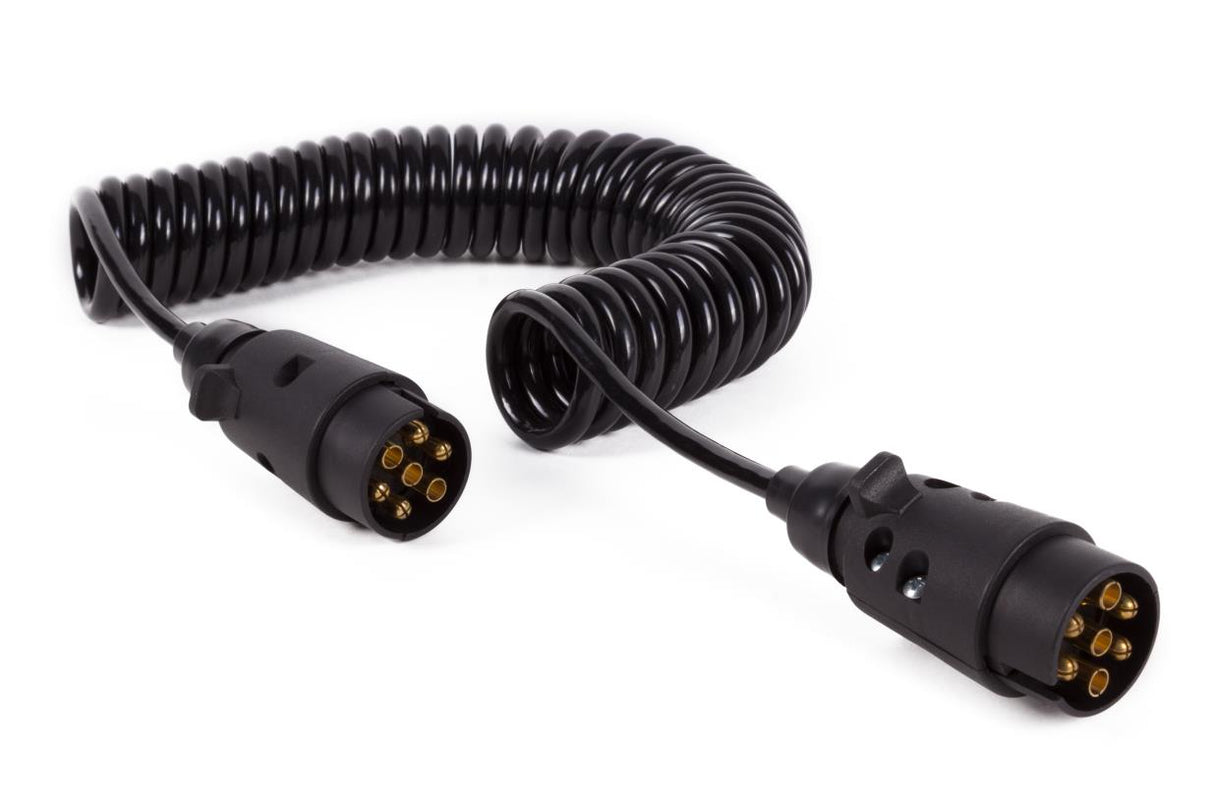 Câble de rallonge 7 pôles spirale 4,5 m