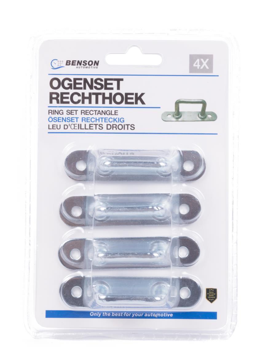 Ring set rectangle 4 pcs