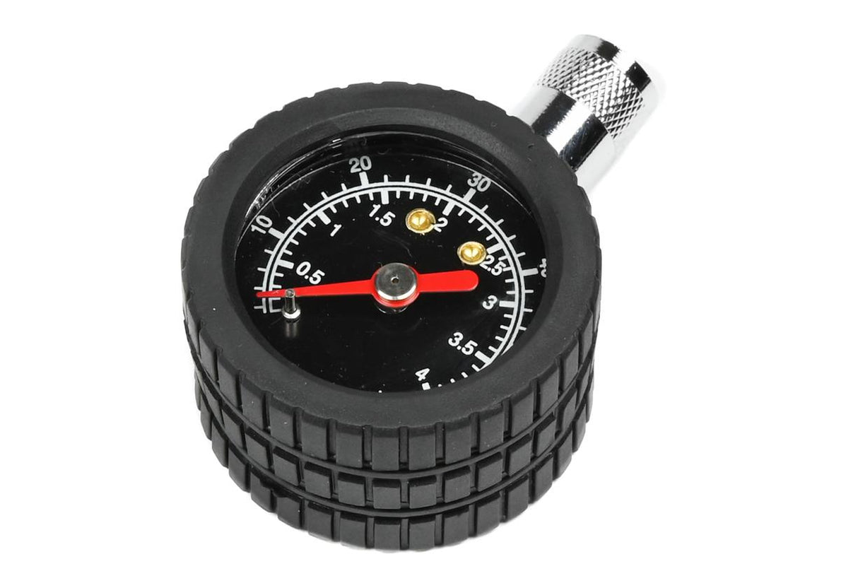 Tyre pressure gauge rubber grip / display
