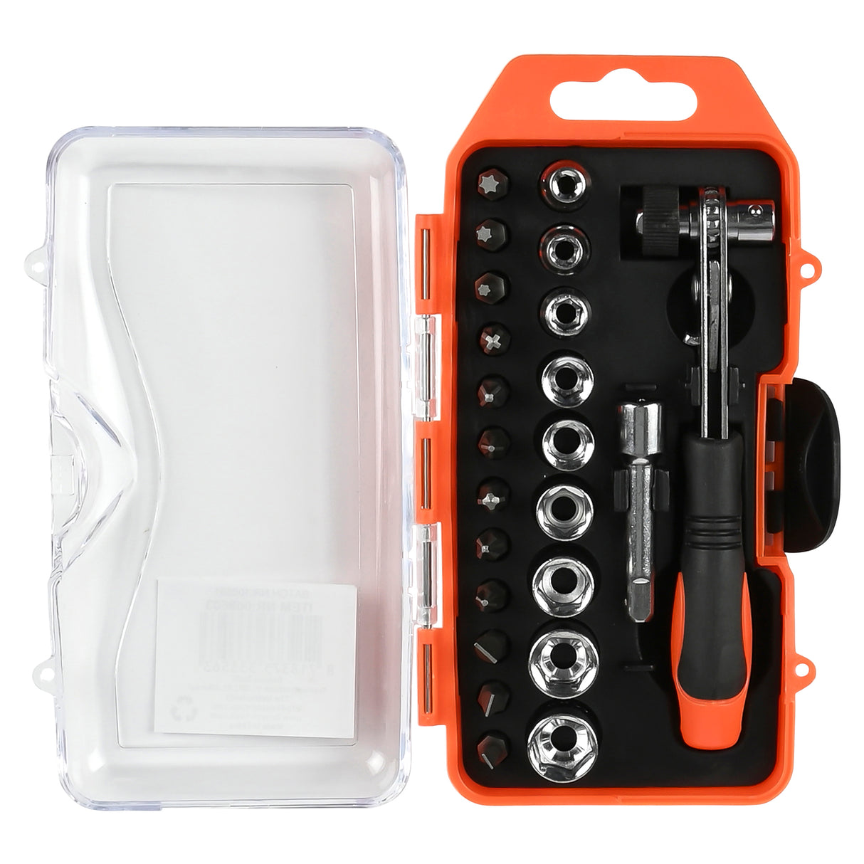 Bit - socket set + ratchet 23 pcs