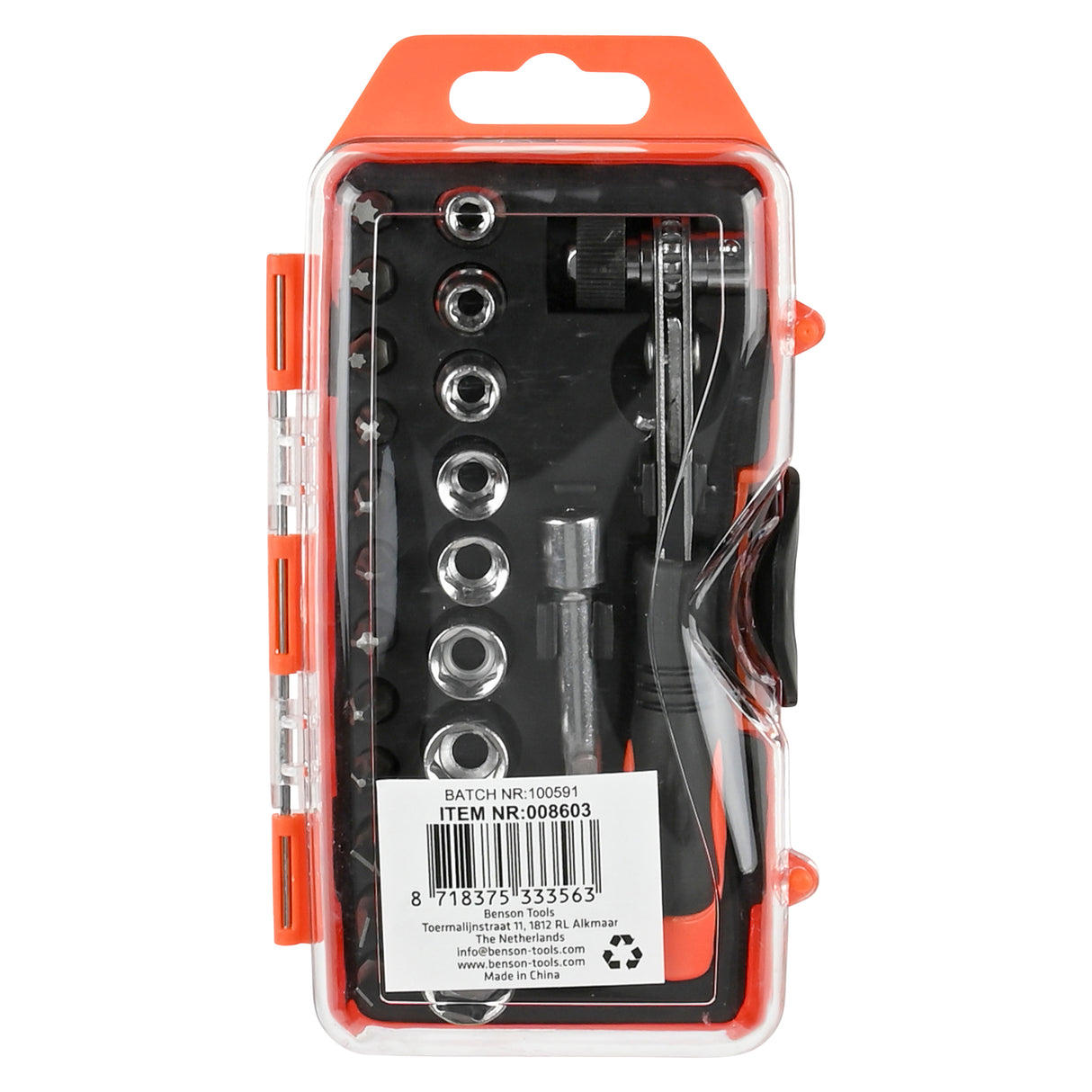 Bit - socket set + ratchet 23 pcs