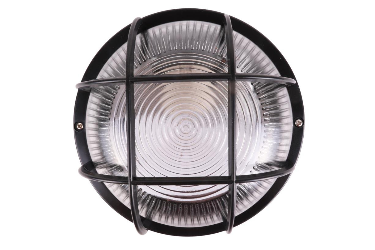 Bulleye lamp round black