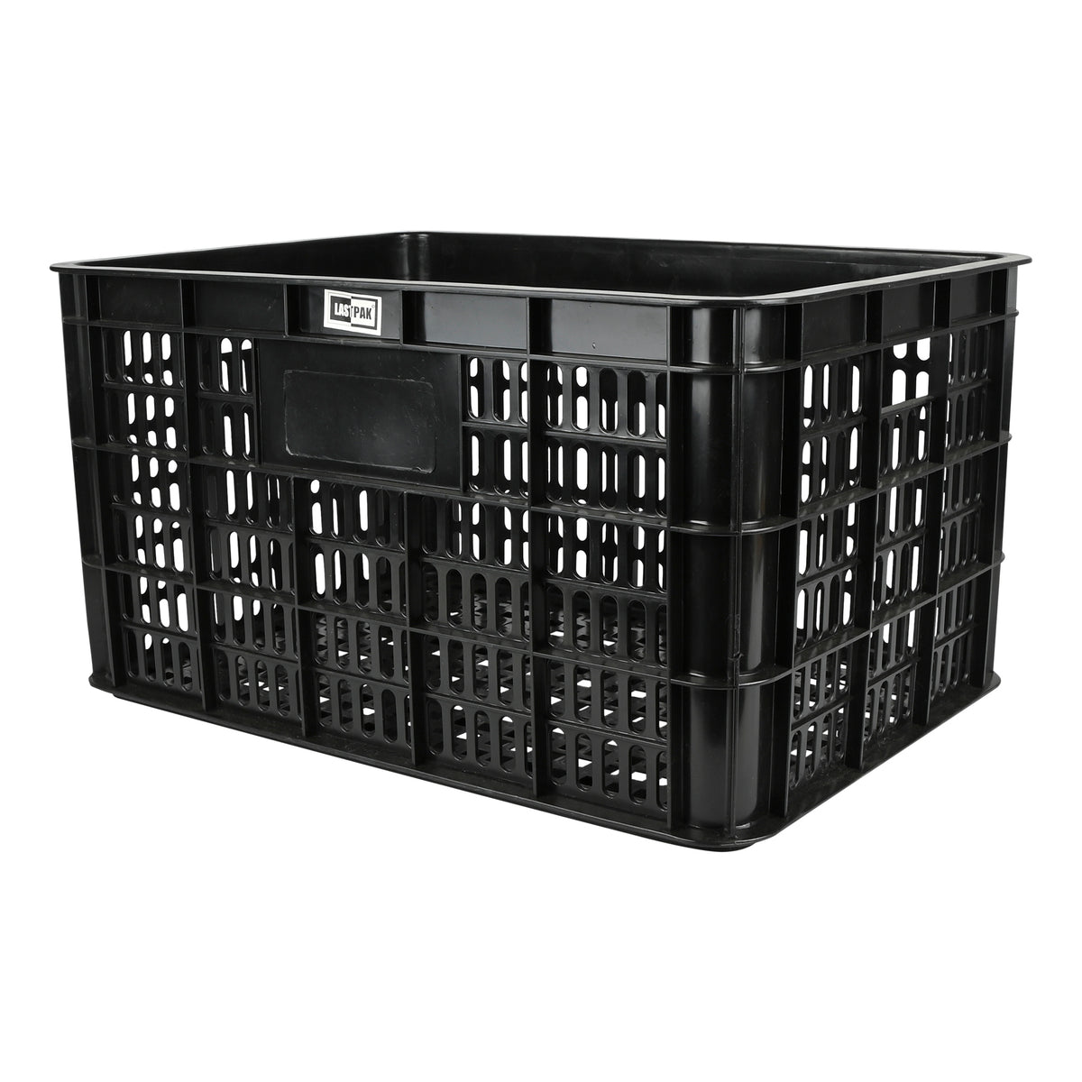 Caisse vélo plastique 48 x 35 x 26 cm noir deluxe
