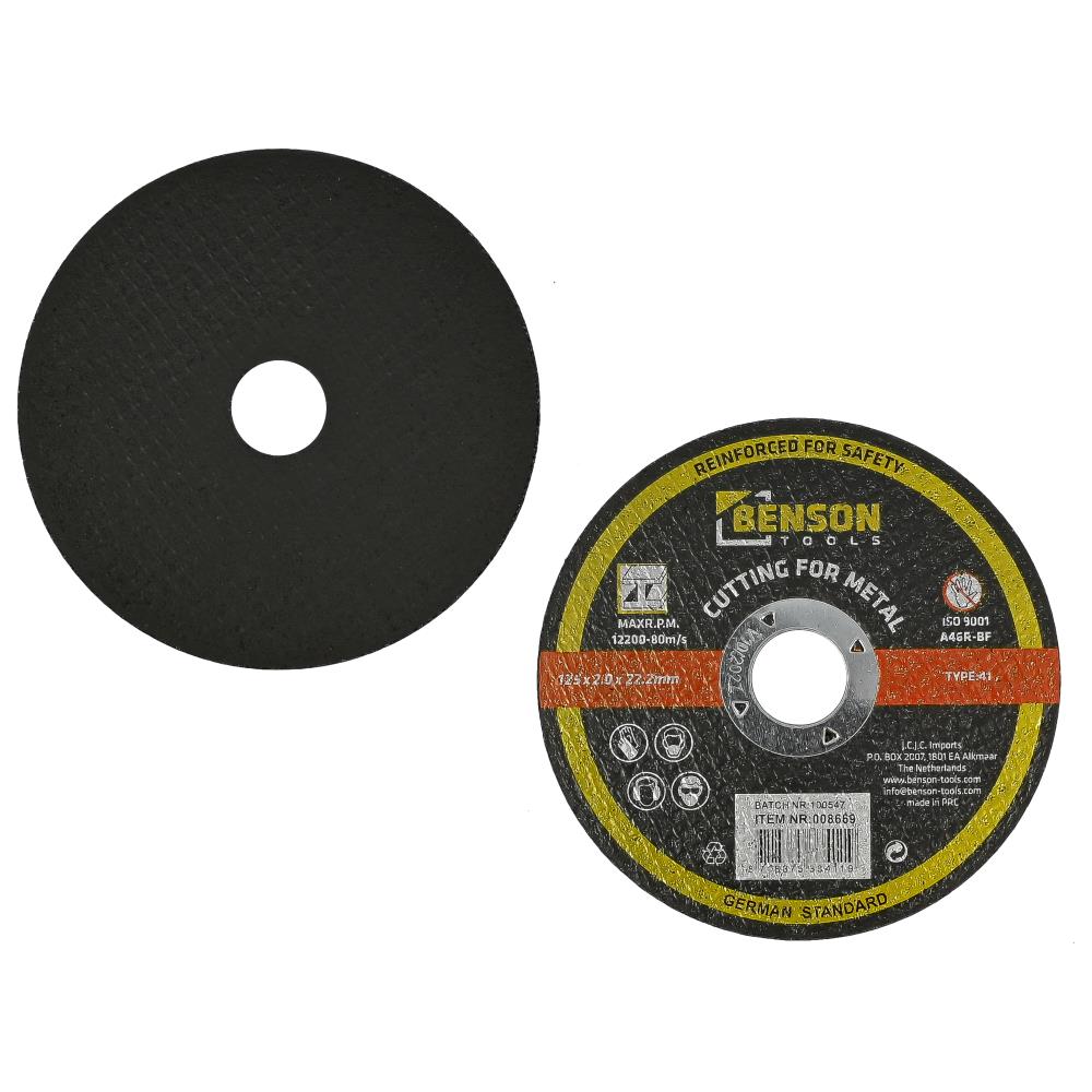 Cutting disc metal ø125 x 2.0 x 22.2 mm