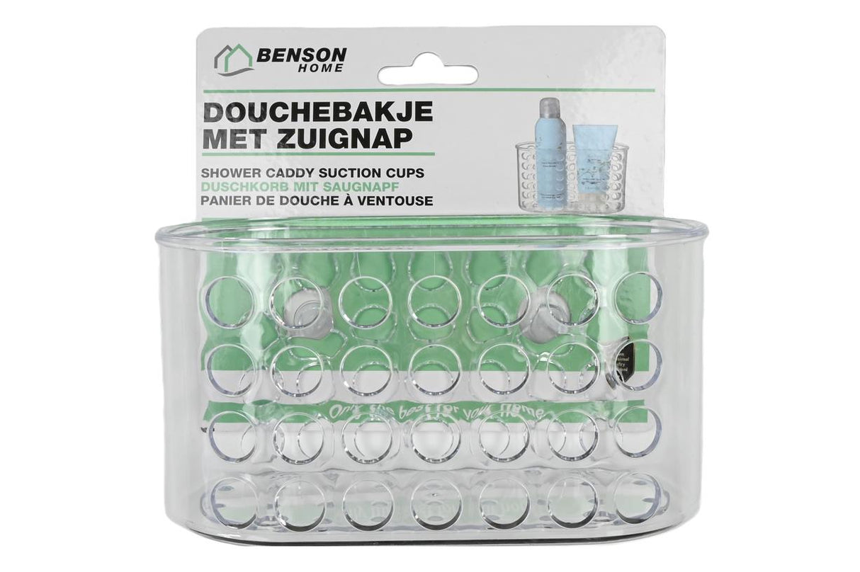 Douchebakje + zuignap maat M transparant