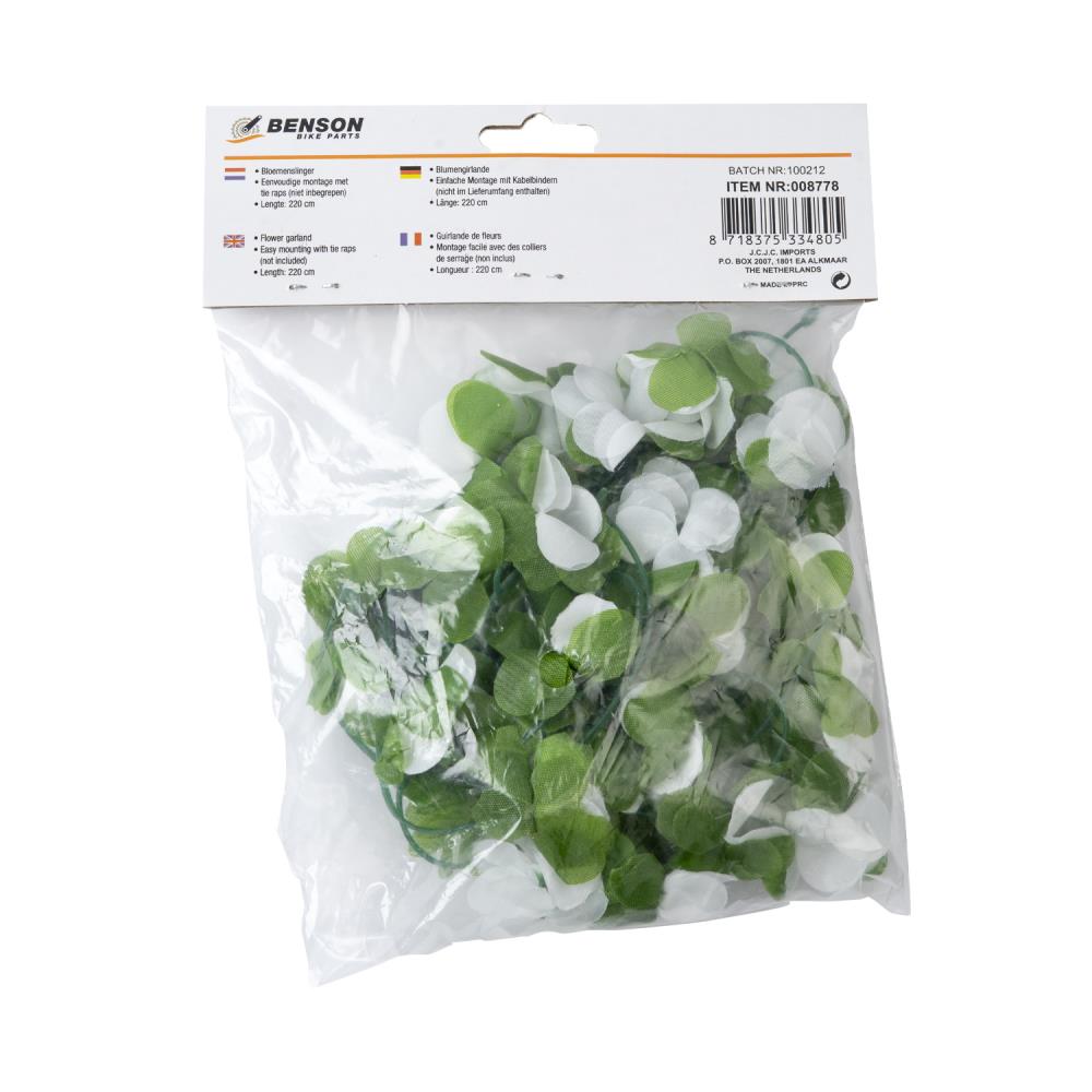 Bicycle flower garland 220 cm mix