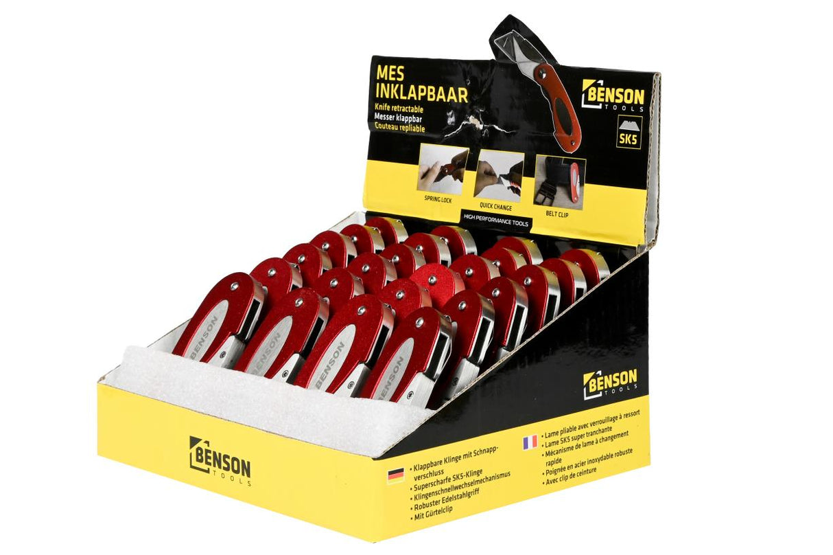 Knife retractable display