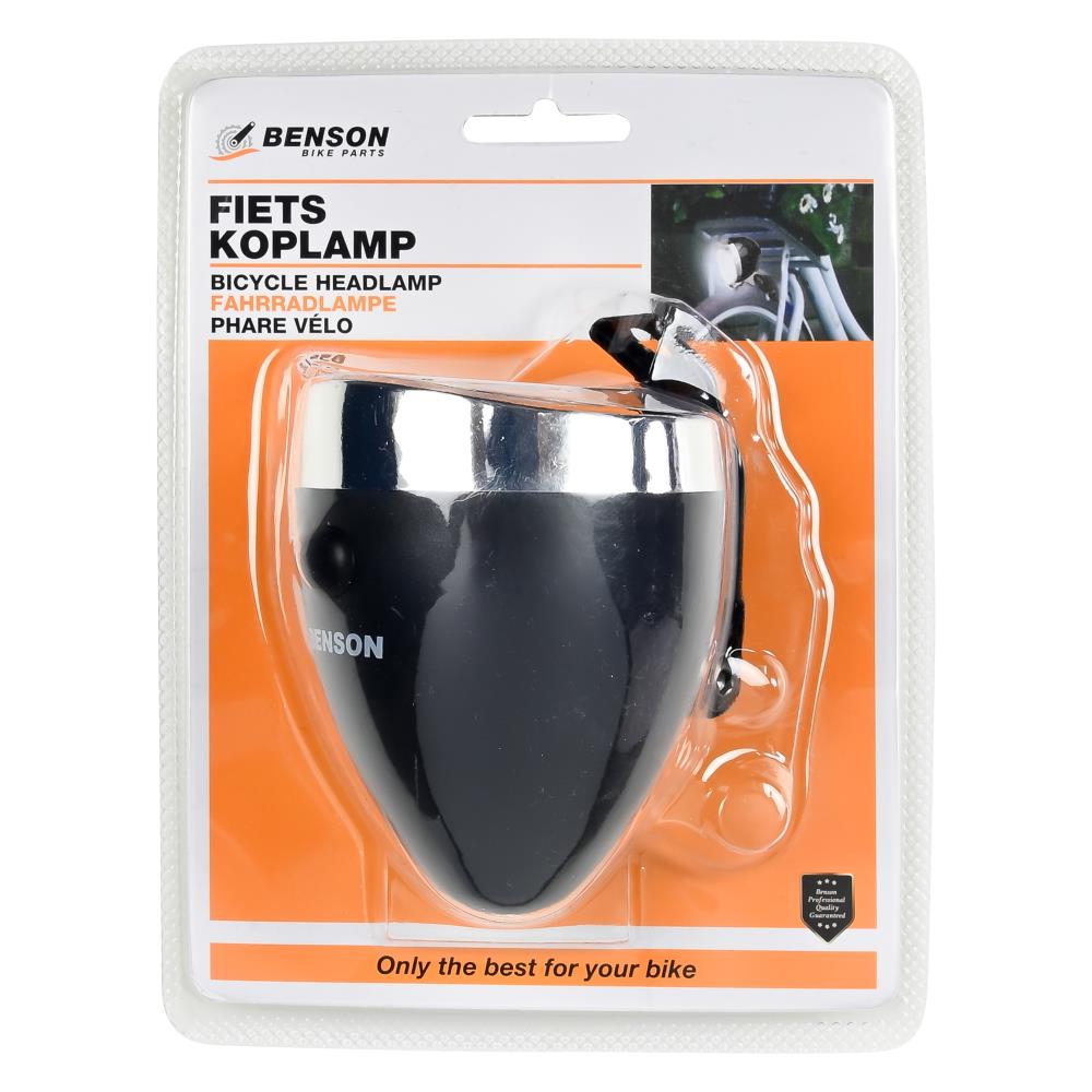 Fahrradlampe 3 LED schwarz