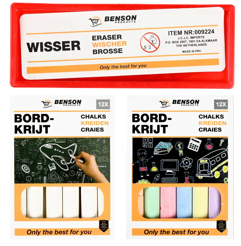 Craies tableau + brosse